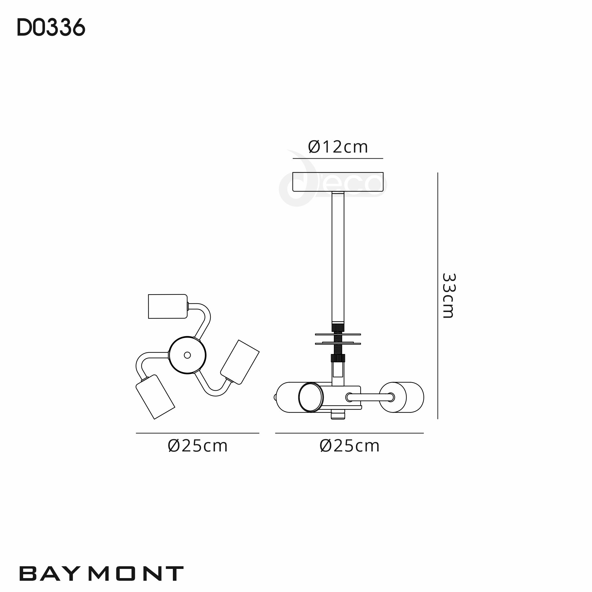 Baymont 50cm Semi Flush 3 Light Polished Chrome, Midnight Black/Green Olive, Frosted Diffuser DK0331  Deco Baymont CH BL/GR